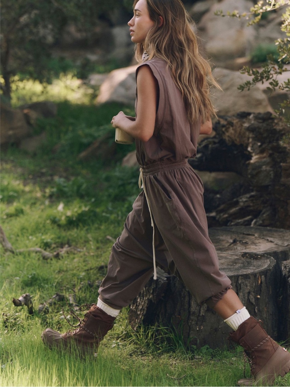 Nwt Free People hot shot harem onesie  Sleeveless Jumpsuit